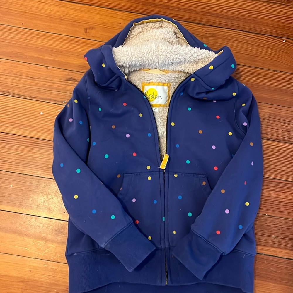 Mini Boden Shaggy-Lined hoodie